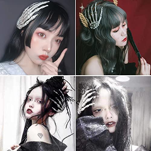 BELSITA Halloween Skeleton Hand Hair Clips