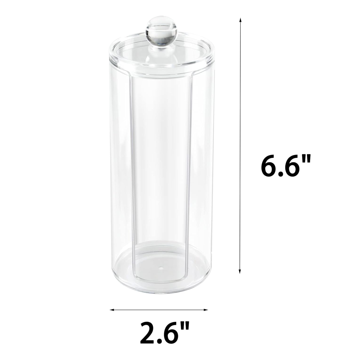 Boveker Acrylic Cotton Rounds Holder with Lid