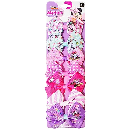 Disney Minnie Mouse Hair Bow Set - 7 Pieces with Clips