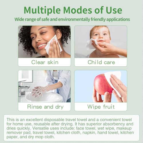 GENTLGLOW 3 Pack 210 Count Biobased Face Towels 8x8 Inches