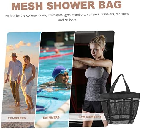WOONEKY Beach Bag with 8 Pockets