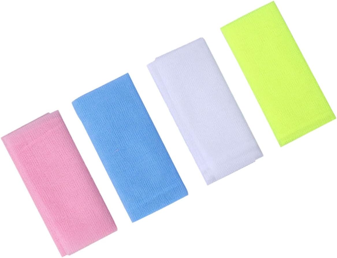 4PCS Exfoliating Bath Towel for Skin Cleansing