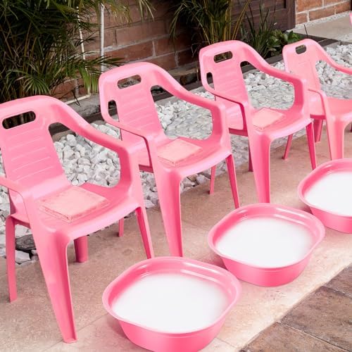 Patelai 6-Piece Kids Foot Spa Kit for Girls Pink