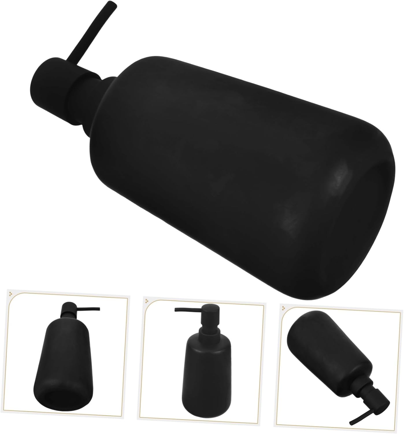 VALICLUD Ceramic Refillable Soap Dispenser for Shampoo Lotion and Hand Soap