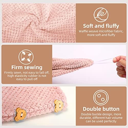 CZZXI 3 PCS Microfiber Hair Towel Set