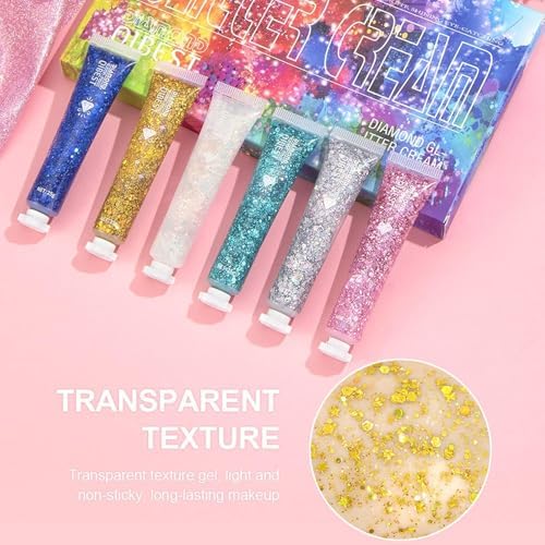 Sparkling Body Glitter Gel - Multifunctional Festival Makeup