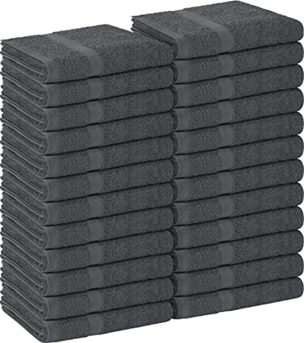 Utopia Towels 24-Pack Salon Towels 16x27 Inches Grey