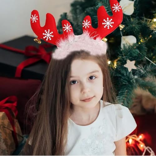 ZWENJIE Christmas Reindeer Antlers Headband