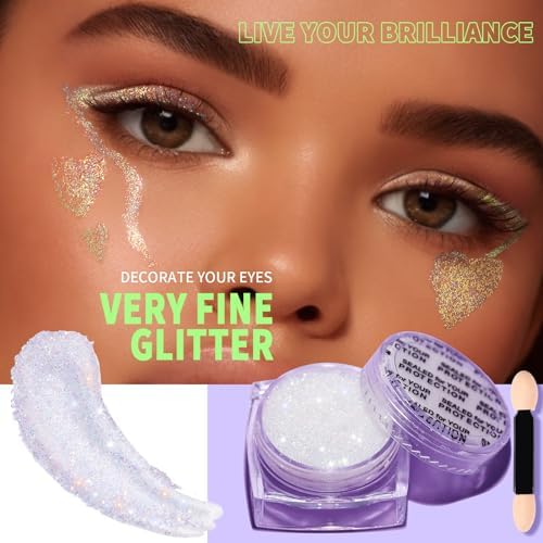 Teenitor 6 Shapes Body Glitter Gel Set