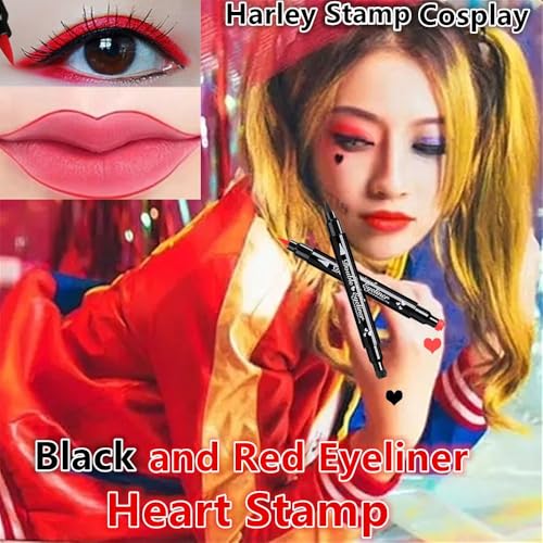 Go Ho Heart Shape Red Liquid Eyeliner Stamp