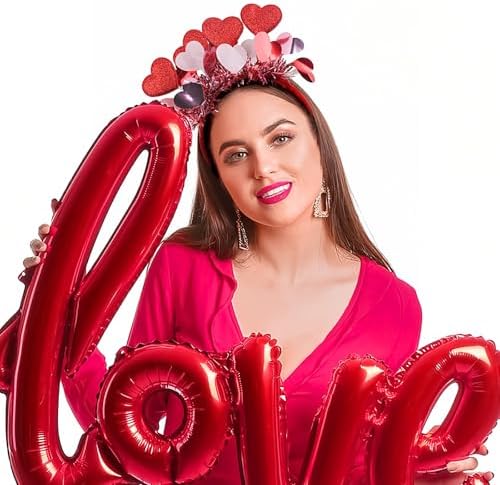 Valentines Heart Headband for Women and Kids