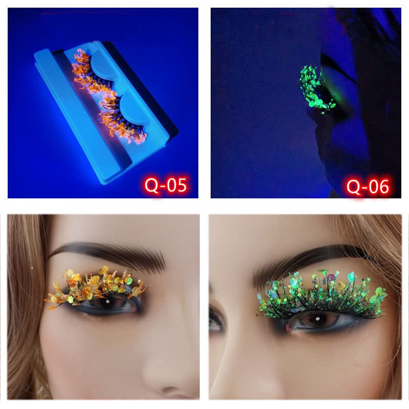 BYVUTE Luminous Q-13 Colorful False Lashes