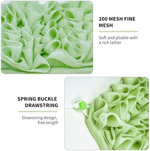 Laueob Loofah Cloth 2 in 1 Bath Combo