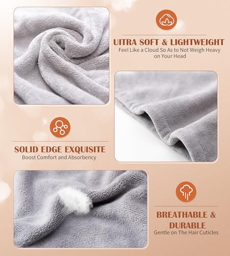 POPCHOSE Microfiber Hair Towel Wrap for Women