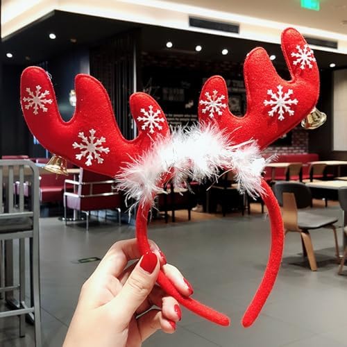 ZWENJIE Christmas Reindeer Antlers Headband