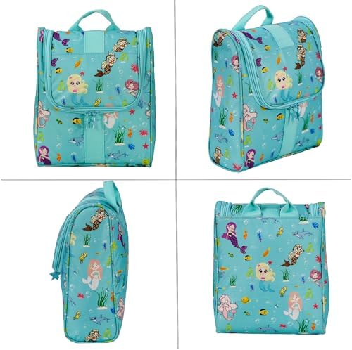 Cute Cartoon Hanging Kids Toiletry Bag Mermaid