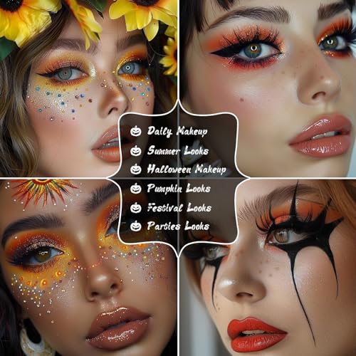 UCANBE Orange Eyeshadow Palette 15 Colors