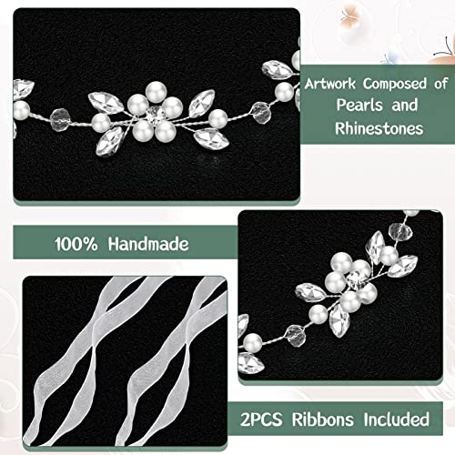 Flower Girl Headpiece with Pearls and Diamonds