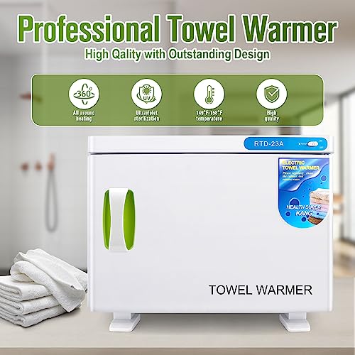 9TH SHOP 23L Hot Towel Cabinet with UV Light