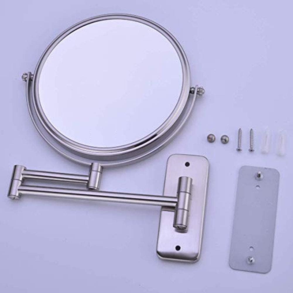 DEIHGE 8-Inch Makeup Mirror 10X Magnification Chrome Finish