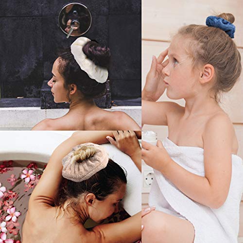 Chuangdi 8-Piece Colorful Microfiber Hair Scrunchies