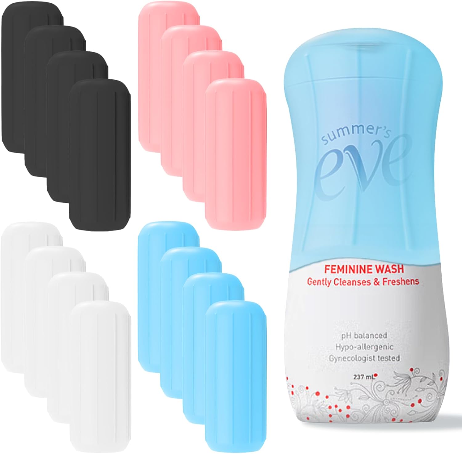 16 Pack Silicone Toiletry Sleeves Leak Proof