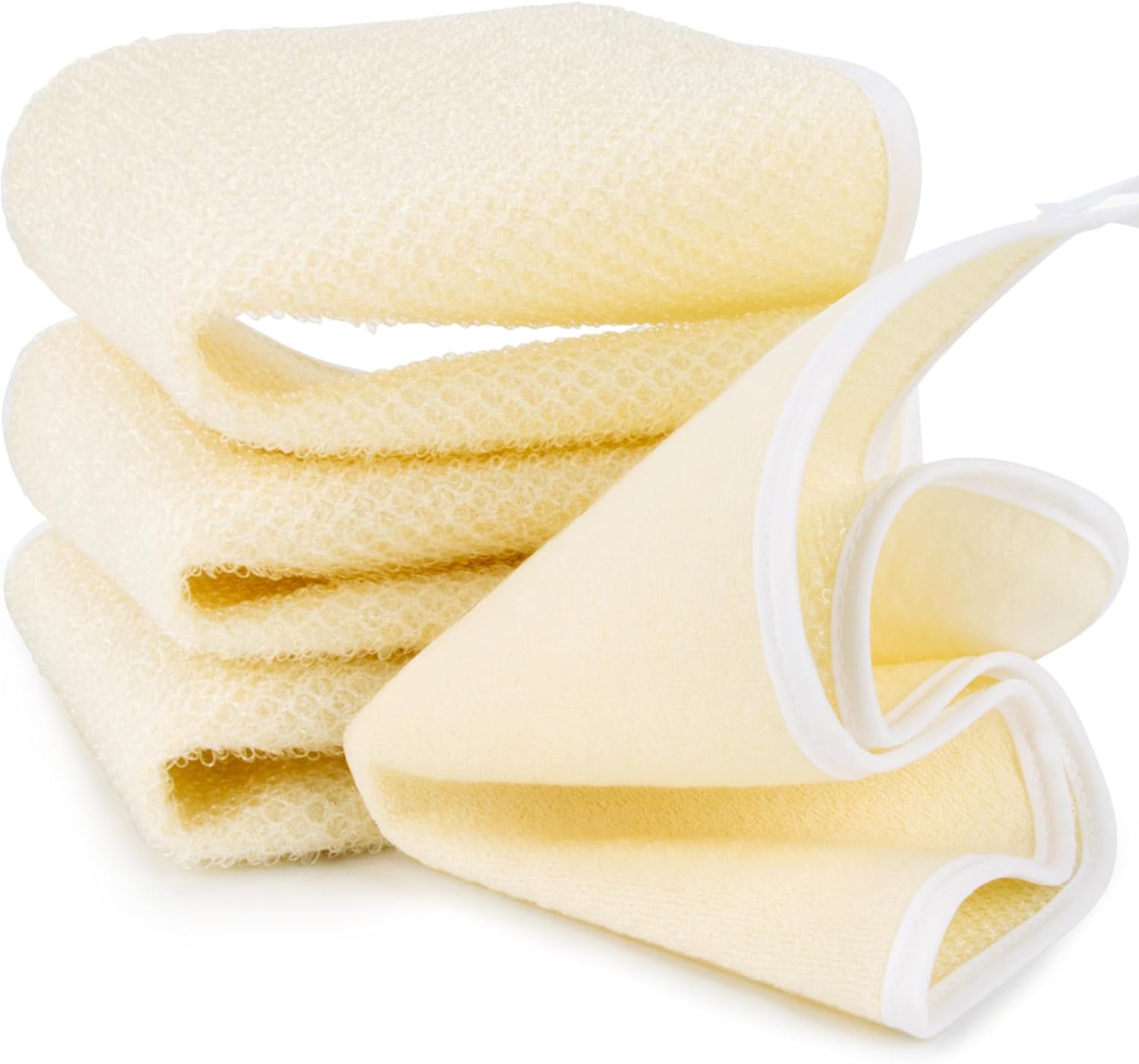 MAQIHAN Exfoliating Wash Cloths 4 Pack for Body and Face 1