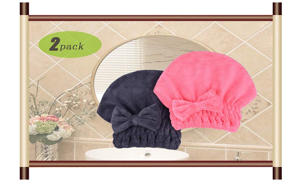 Mayouth Microfiber Hair Drying Towel 2 Pack