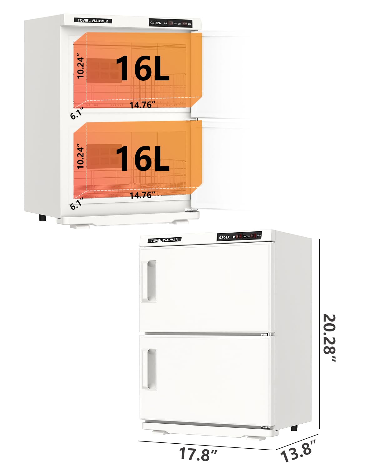32L Hot Towel Warmer Cabinet for Spa Salon