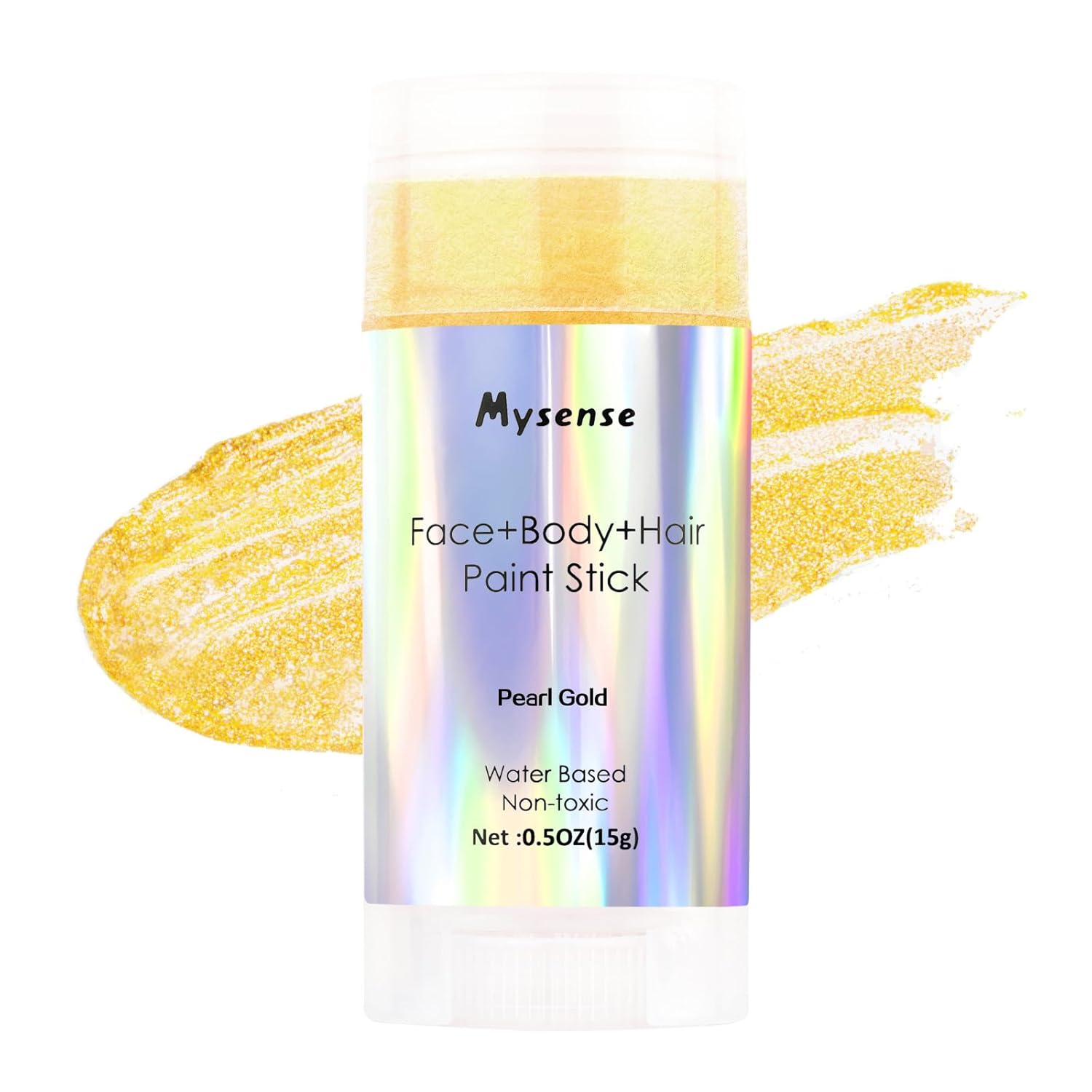 Mysense Pearl Gold Face Body Hair Paint Stick 05oz 1