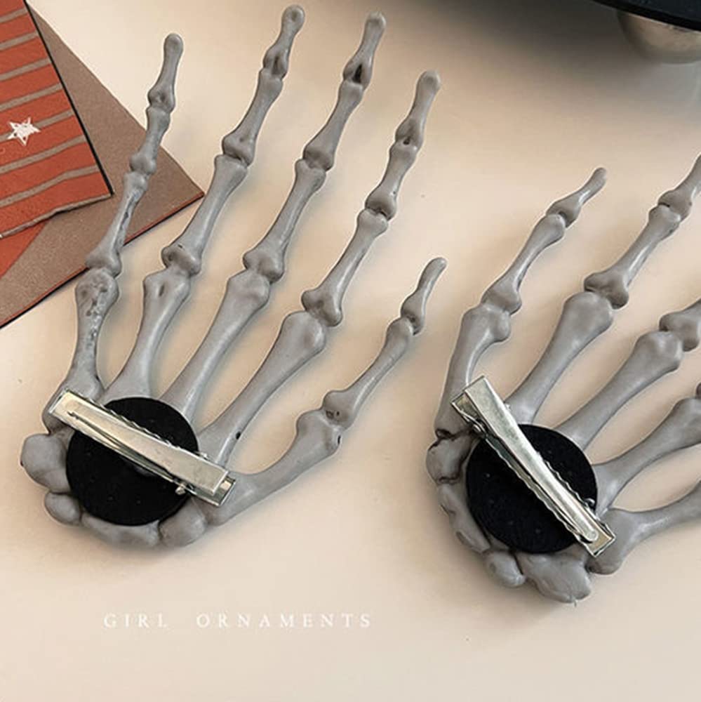 BELSITA Halloween Skeleton Hand Hair Clips