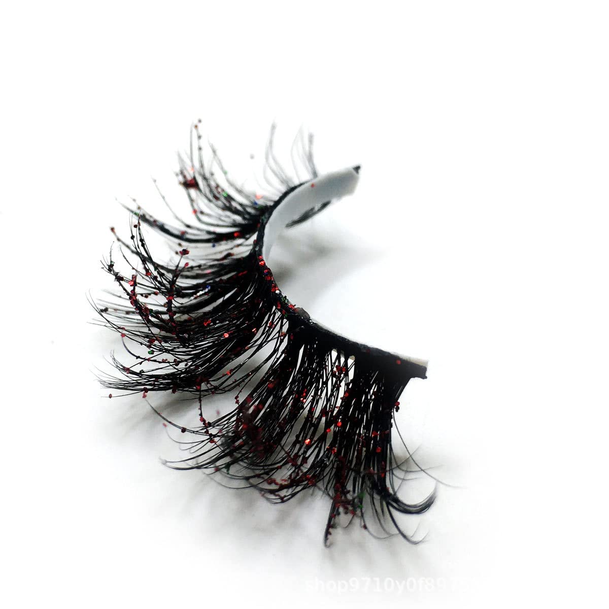 BYVUTE 3D Sequins False Eyelashes 5 Pairs - Halloween Cosplay Glamorous Lashes