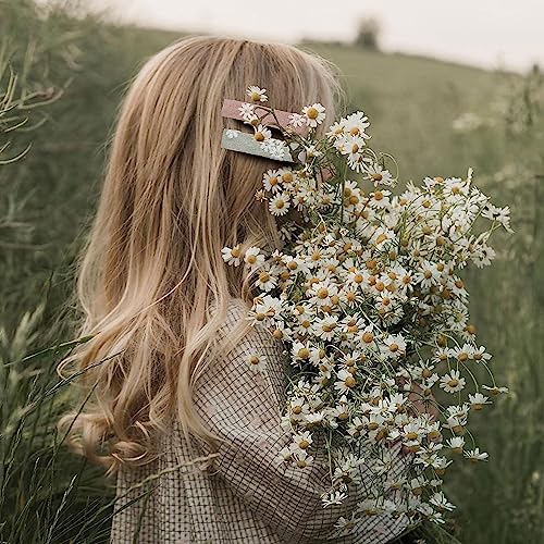 20pcs Alligator Hair Clips with Flower Embroidery for Girls and Women