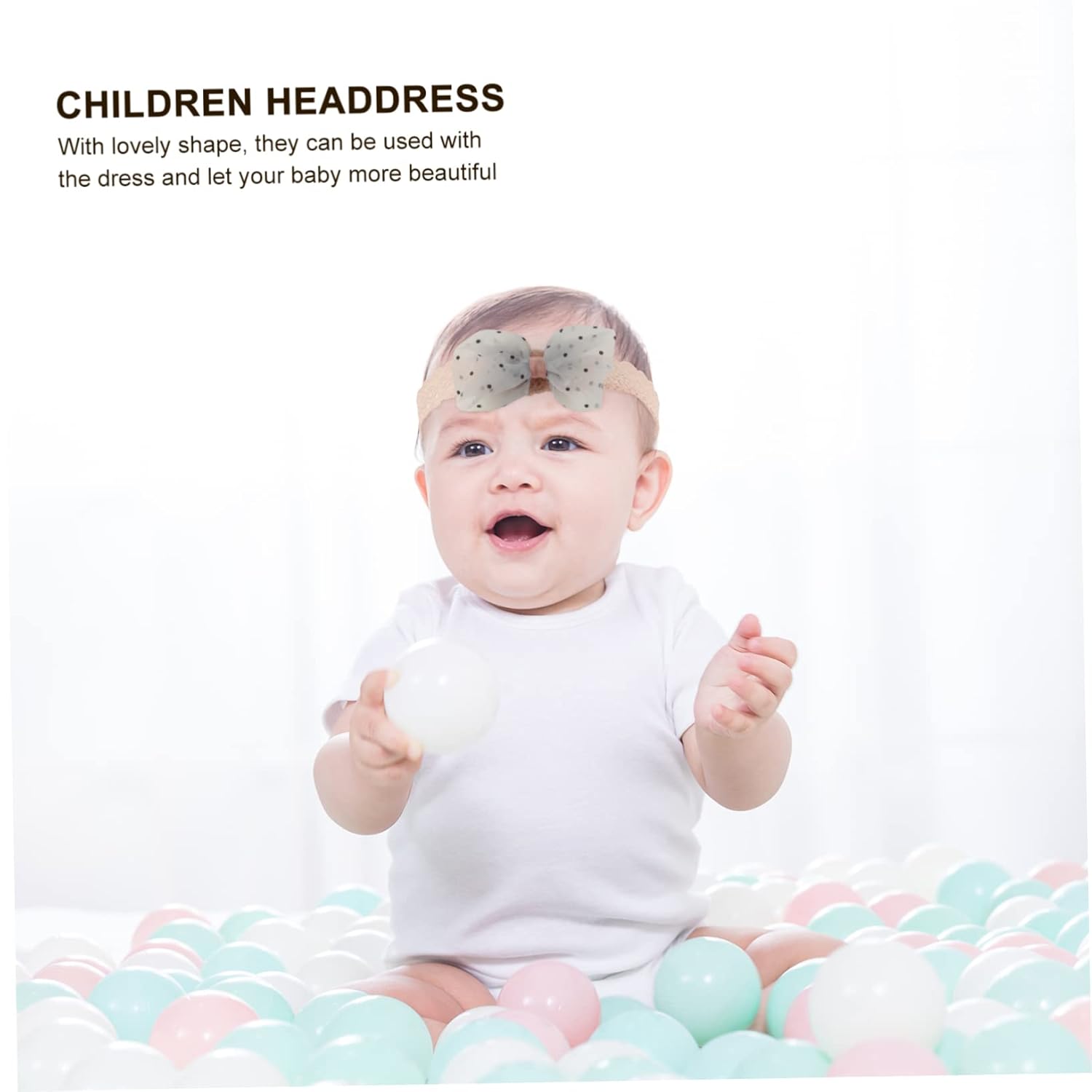 SUPVOX 3pcs Bowknot Flower Hairband Set for Kids