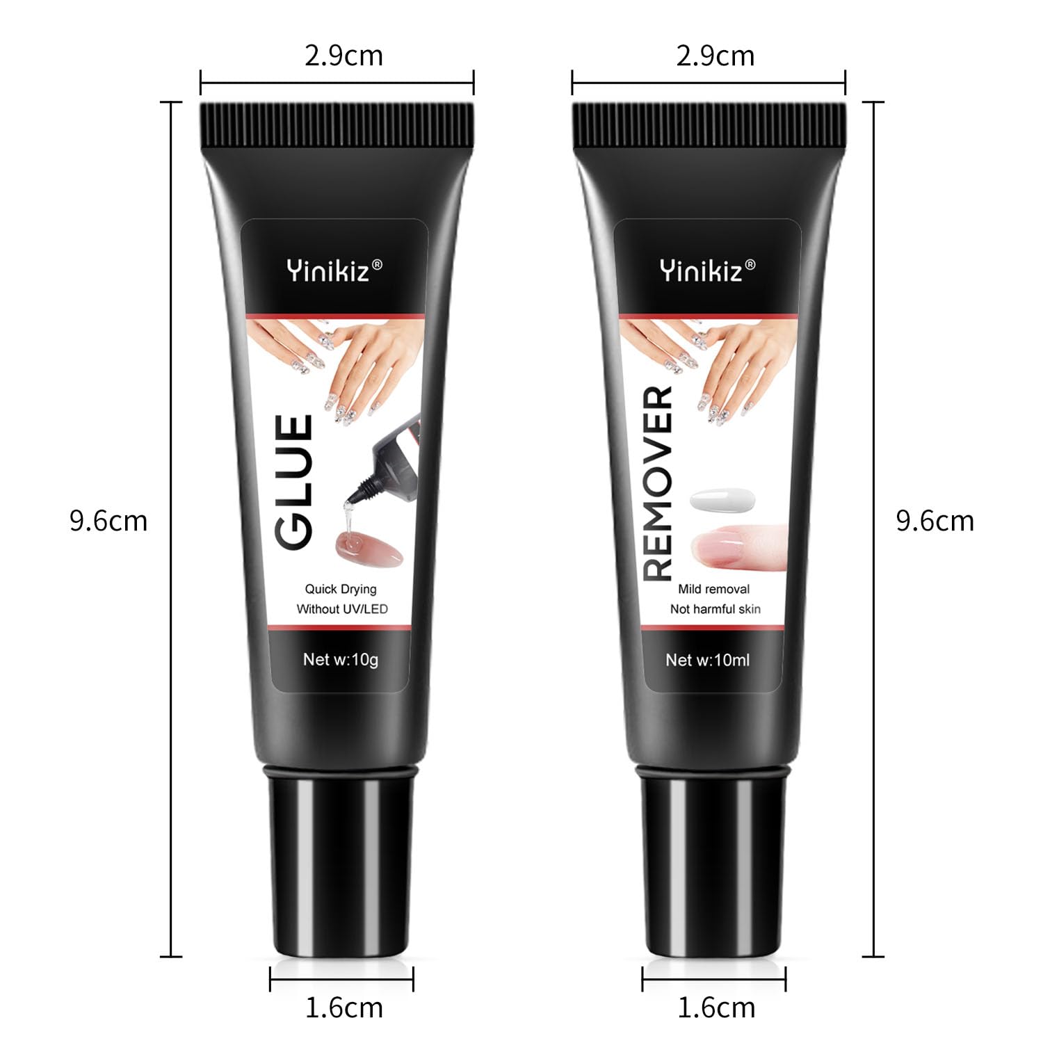 Wumawu Nail Glue Gel with Remover 10g 10ml Set