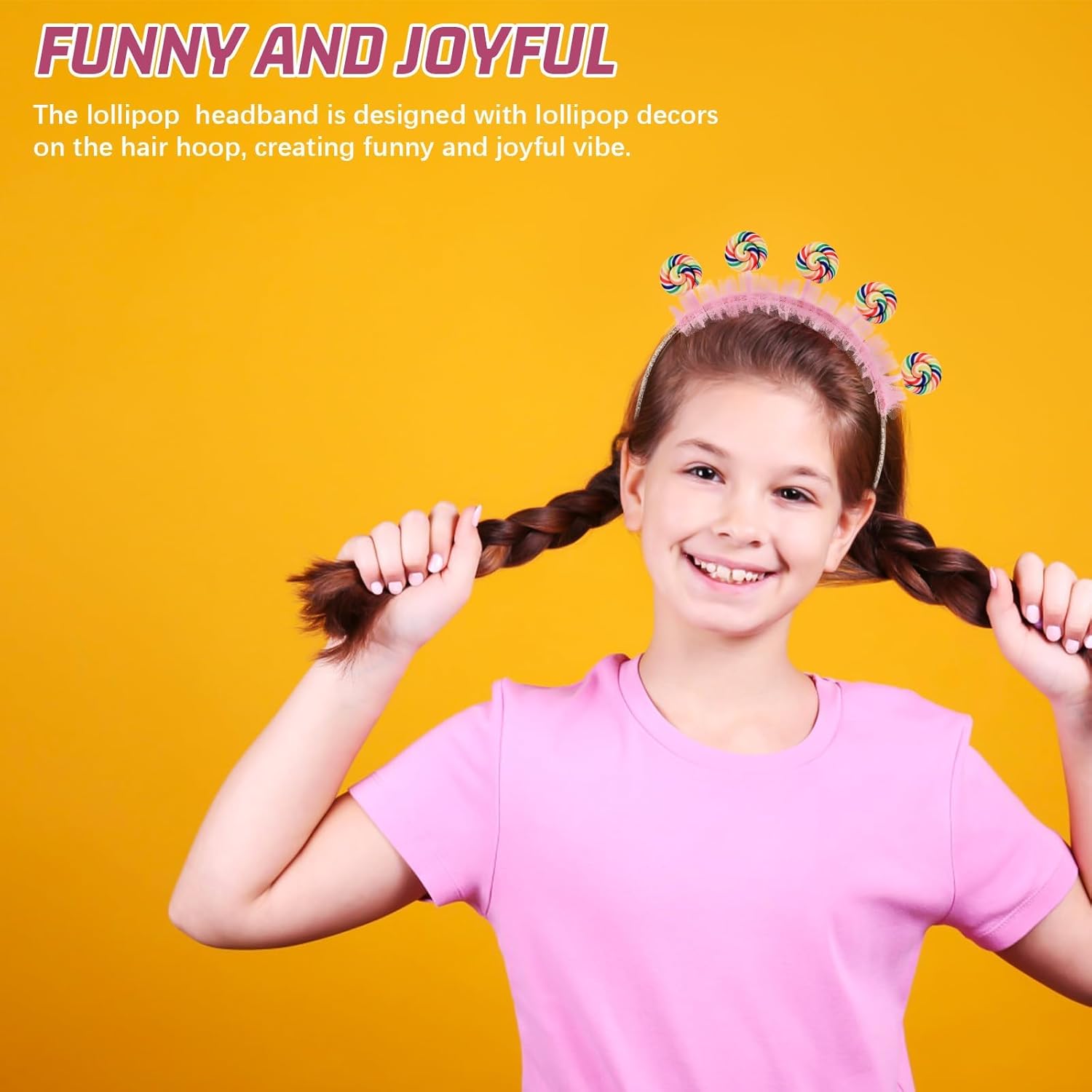 COHEALI Cute Lollipop Headband Hair Accessory