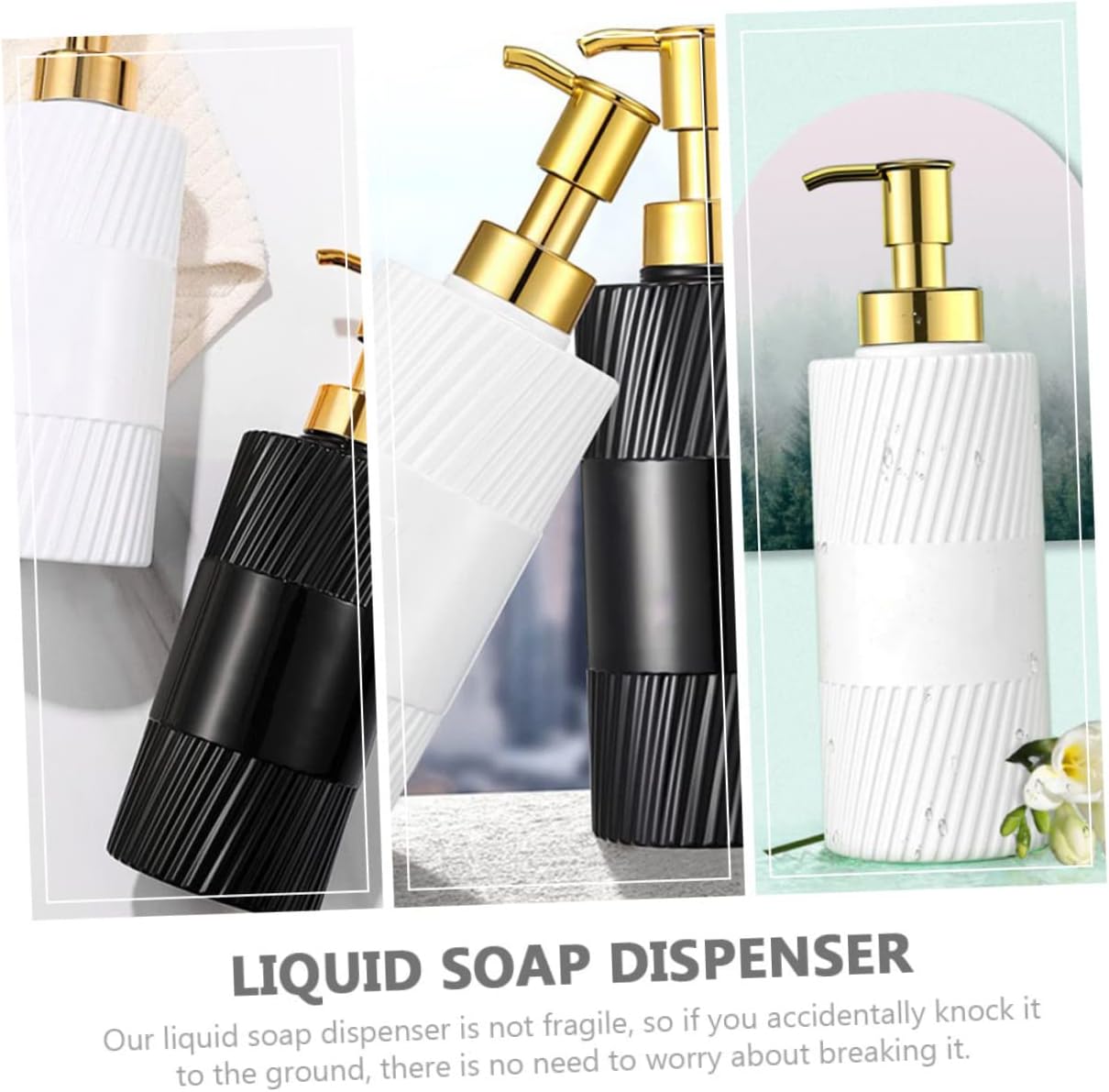GLEAVI 2Pcs Refillable Shampoo Pump Bottles for Shampoo and Lotion
