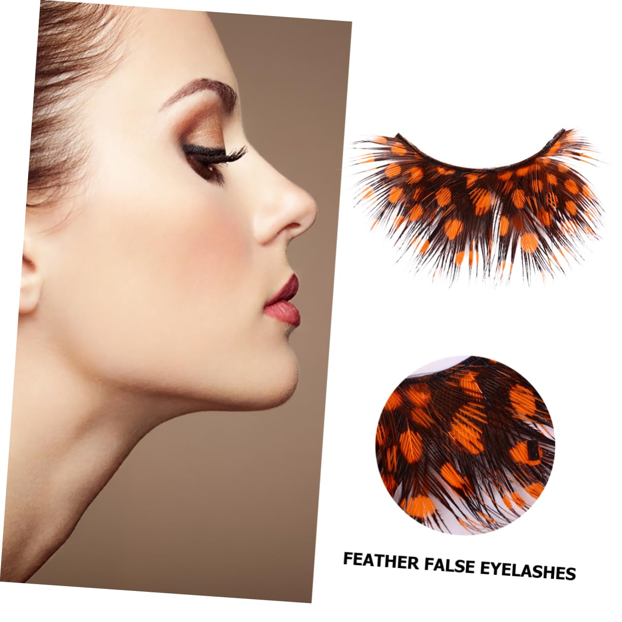 CALLARON 2Pairs Exaggerated Costume False Eyelashes for Halloween Party Makeup