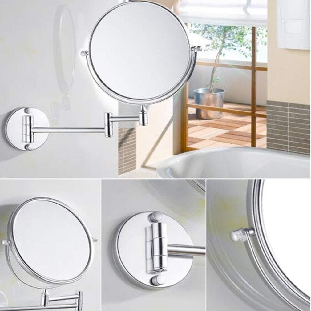 LCARY Two-Sided Wall Mounted Beauty Mirror 3X Magnification