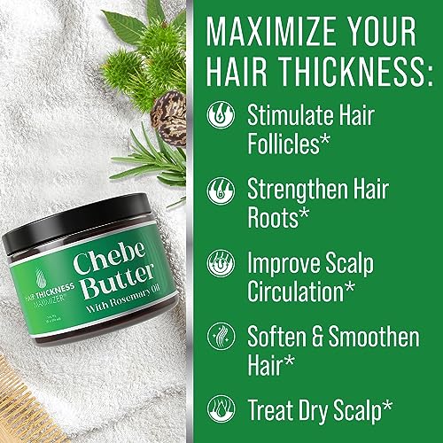 Chebe Rosemary Oil Hair Butter 2oz for Growth and Thickening