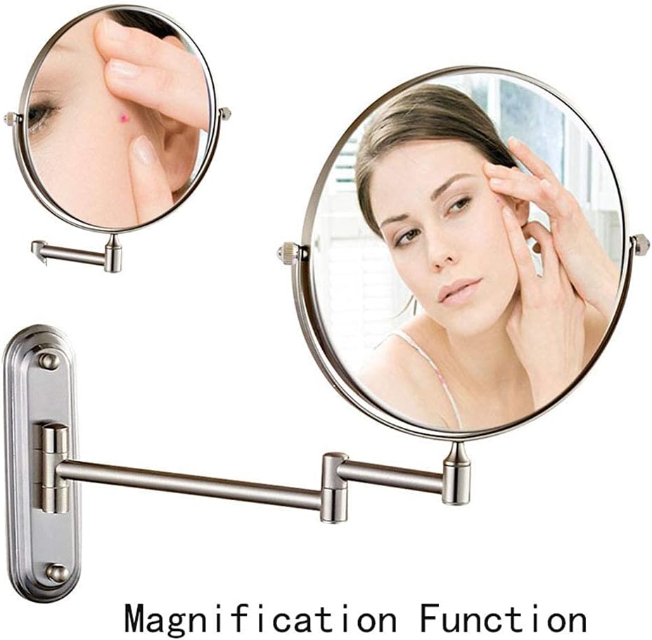 LCARY Wall Mounted Makeup Mirror with 35710x Magnification