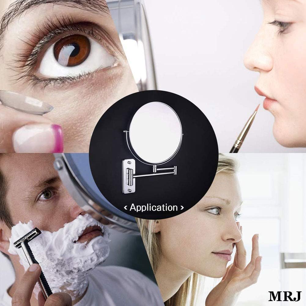 LCARY 8-Inch 3X Makeup Mirror 360Swivel