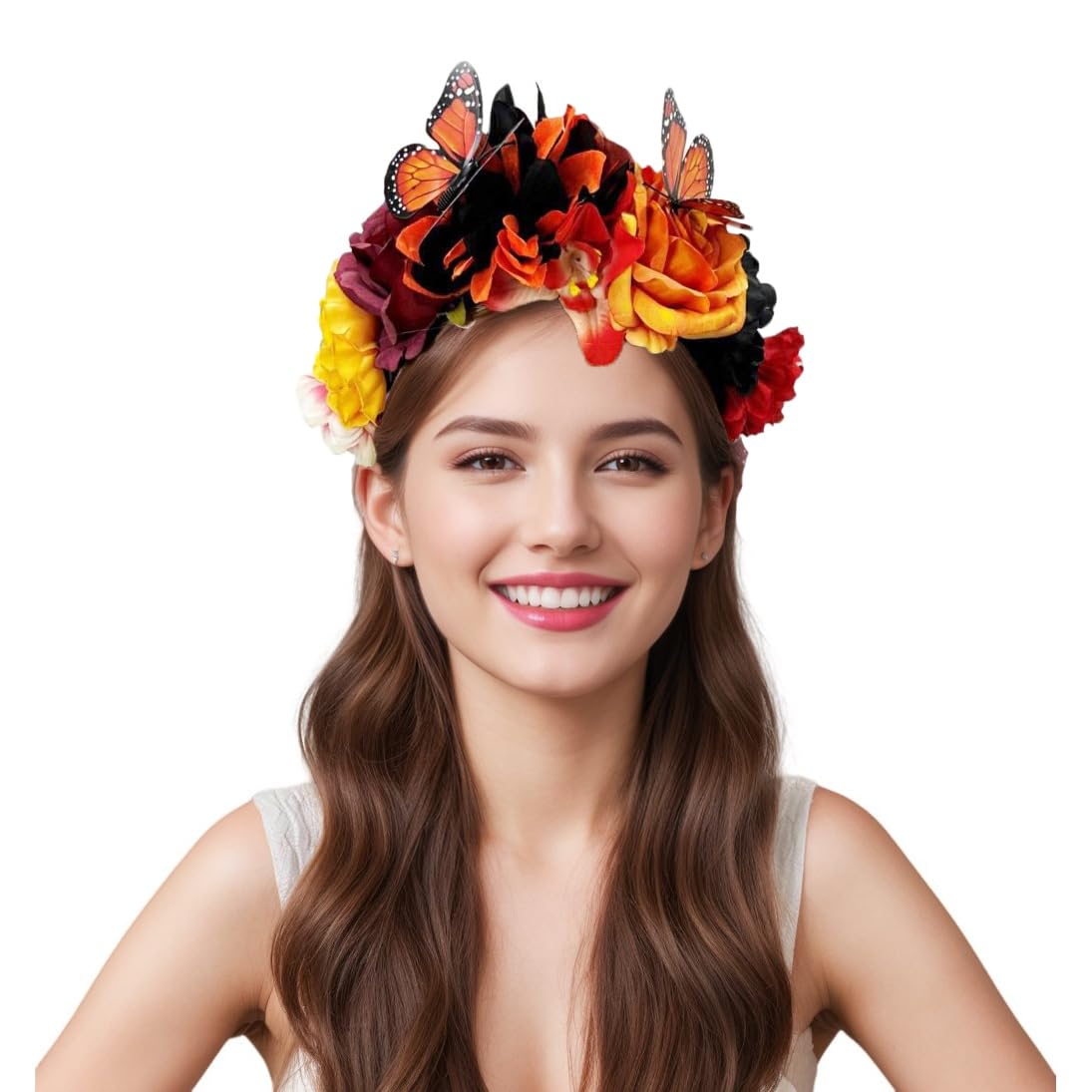 Elegant Butterfly Flower Headband for Women 1