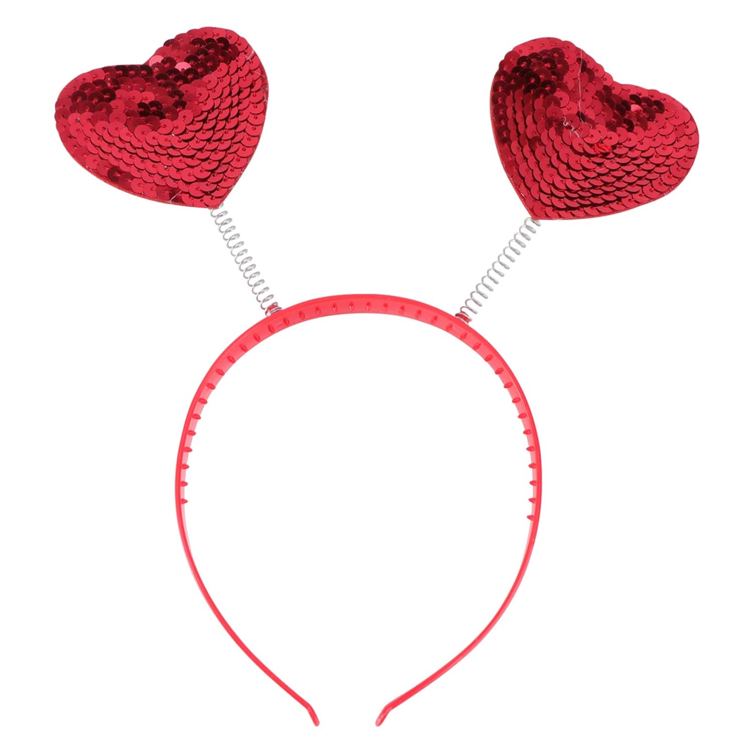 Beaupretty Heart Headband with Red Sequins