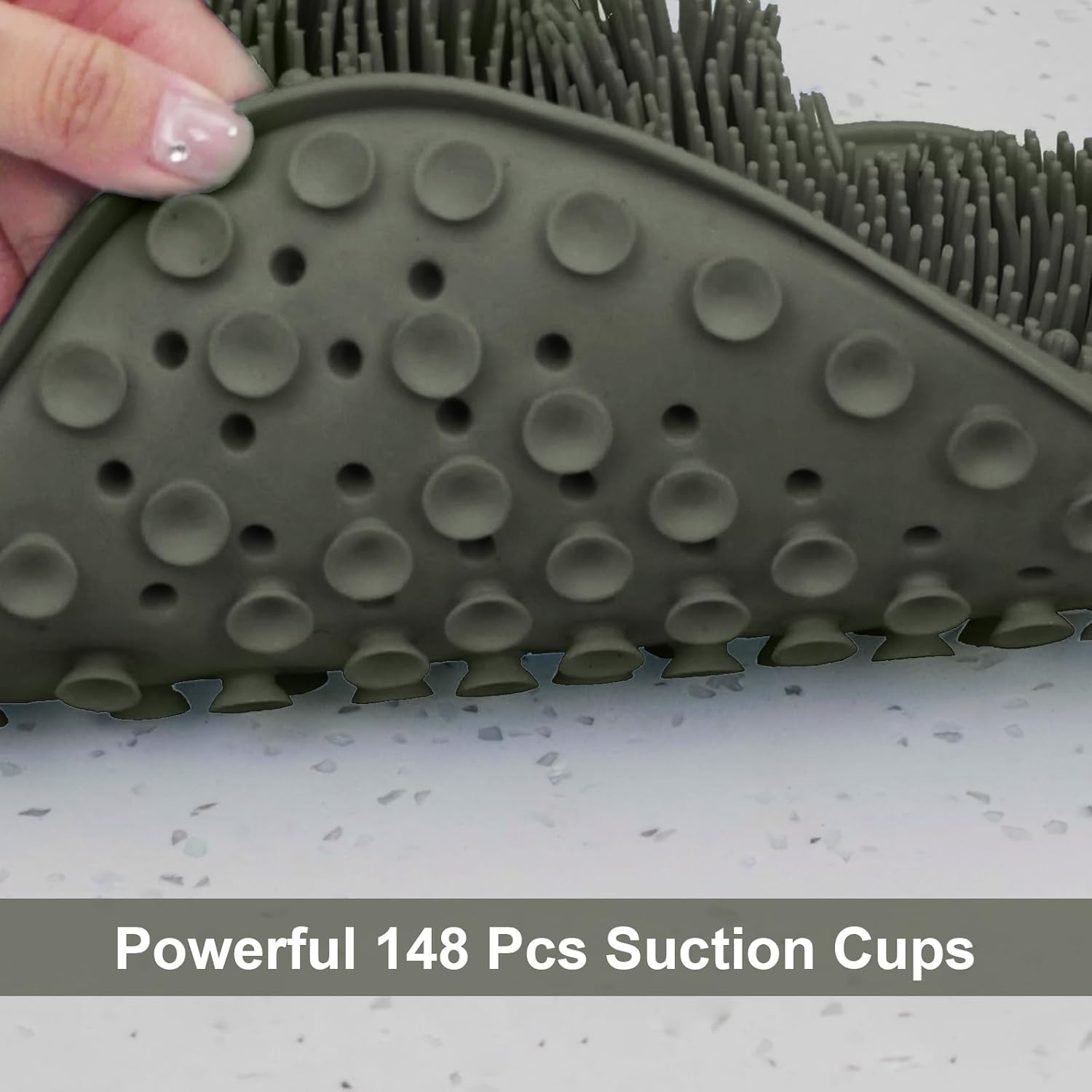 BESKAR Foot Scrubber Mat with Non-Slip Suction Cups