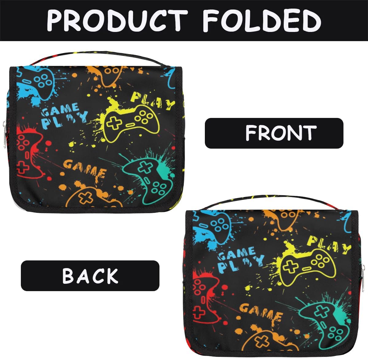 Game Video Hanging Travel Toiletry Bag for All