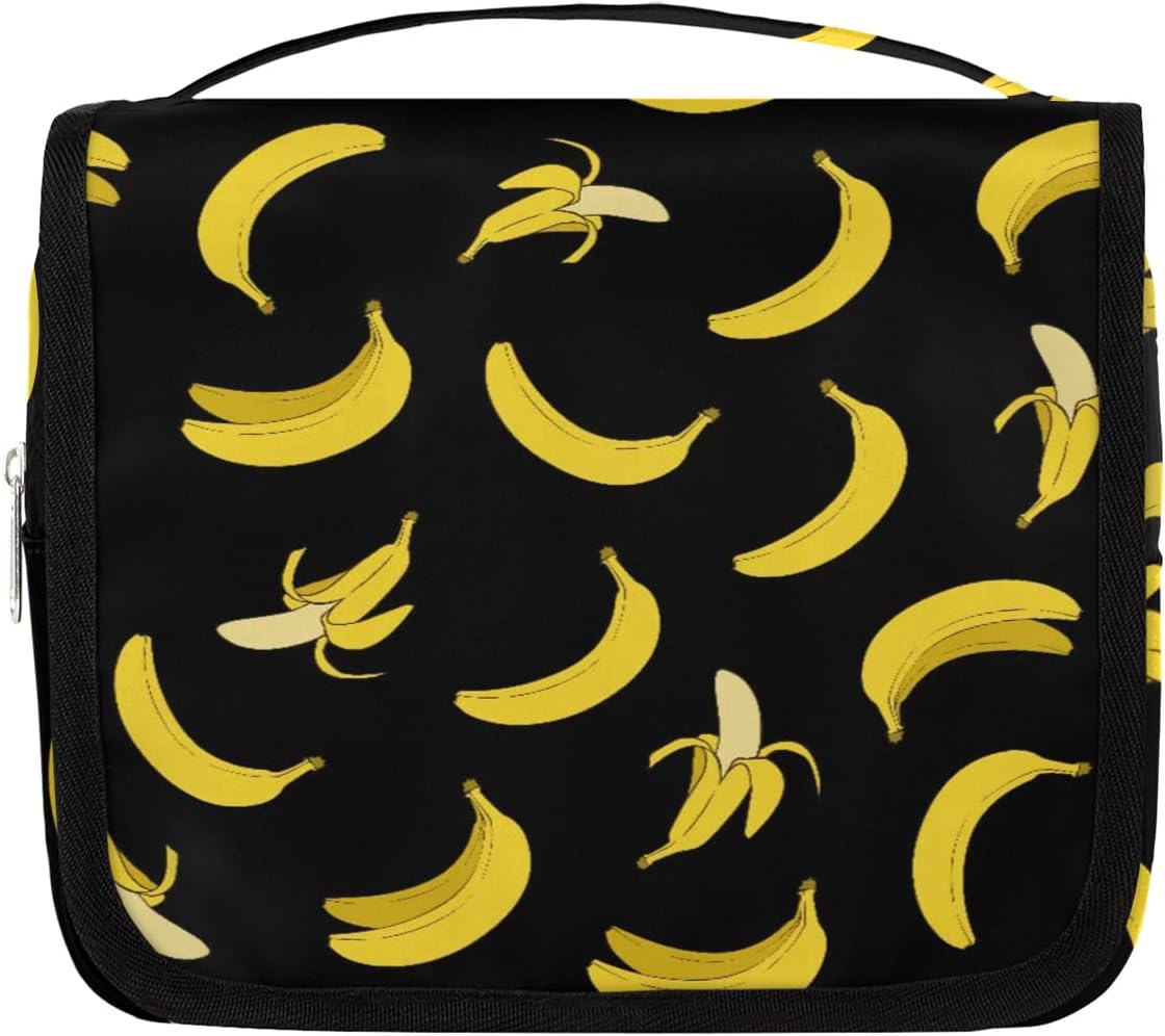 Travel Toiletry Bag for Boys - Banana Yellow Waterproof Dopp Kit