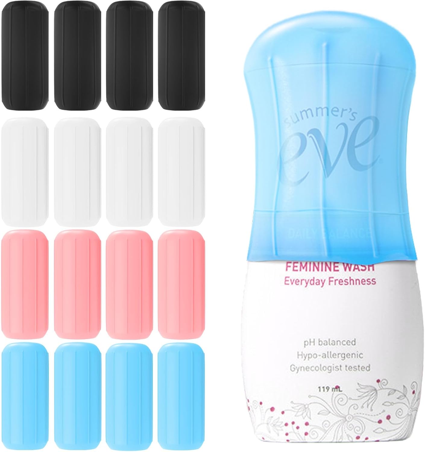16 Pack Silicone Toiletry Sleeves Leak Proof