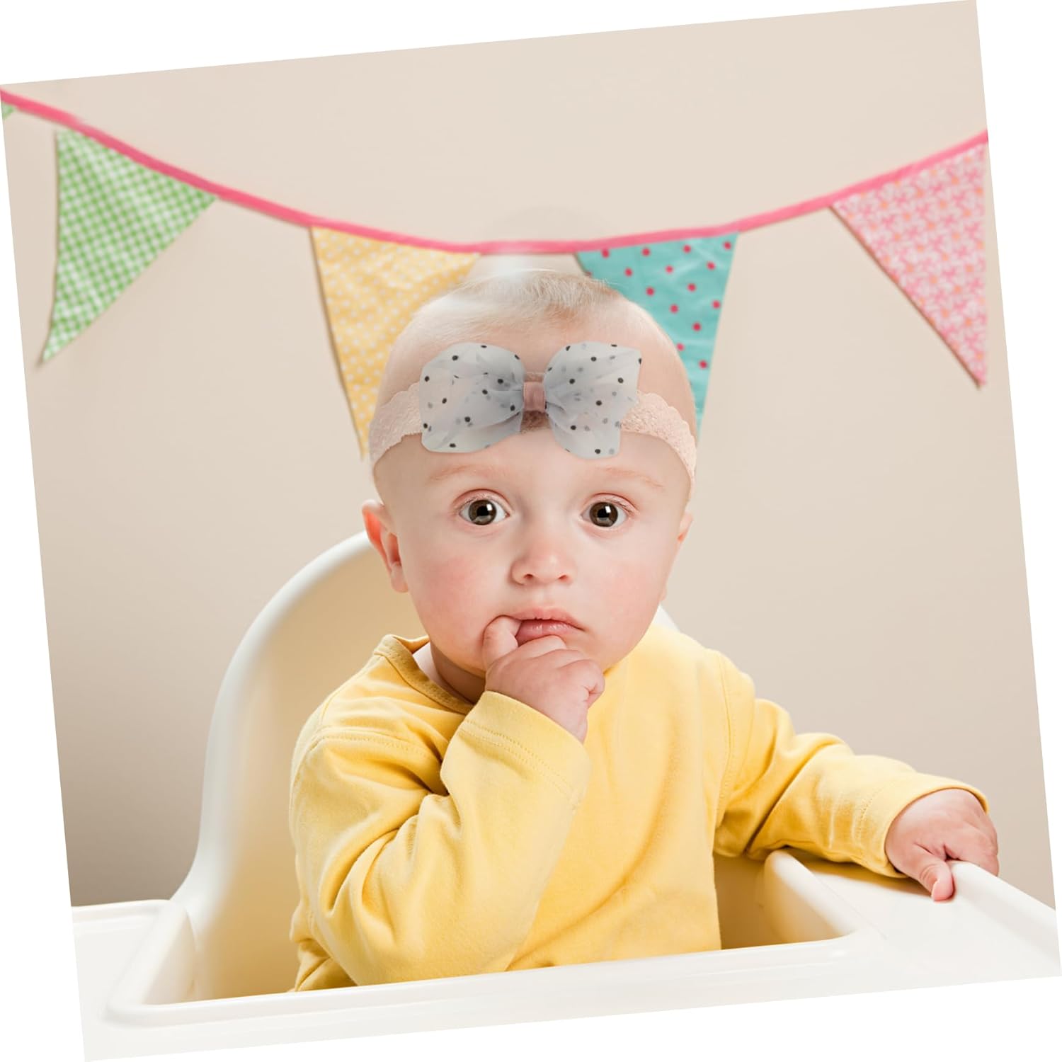 SUPVOX 3pcs Bowknot Flower Hairband Set for Kids