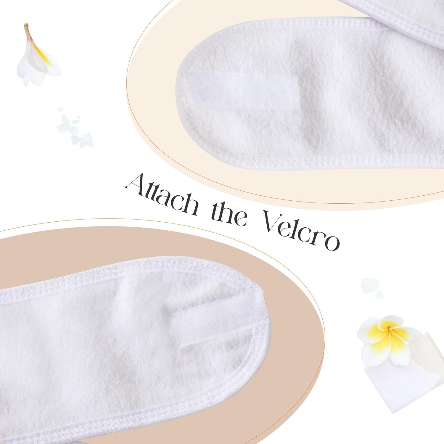 20 Pack Spa Facial Headband for Face Wash Makeup
